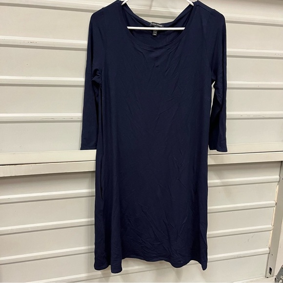Eileen Fisher Ultma Ballet Jersey Knit pocket Dress MEDIUM - Picture 1 of 5